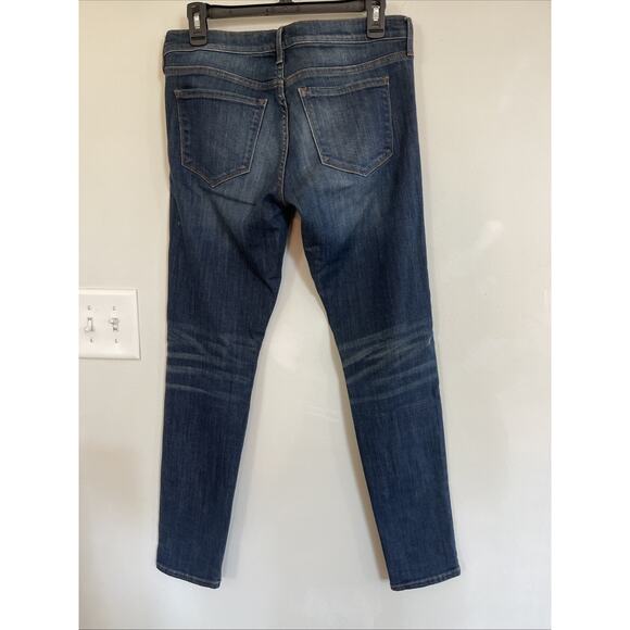 New Banana Republic Perfect Skinny Jeans Size 28 Womens Blue Denim Dark Wash Zip - Picture 5 of 5